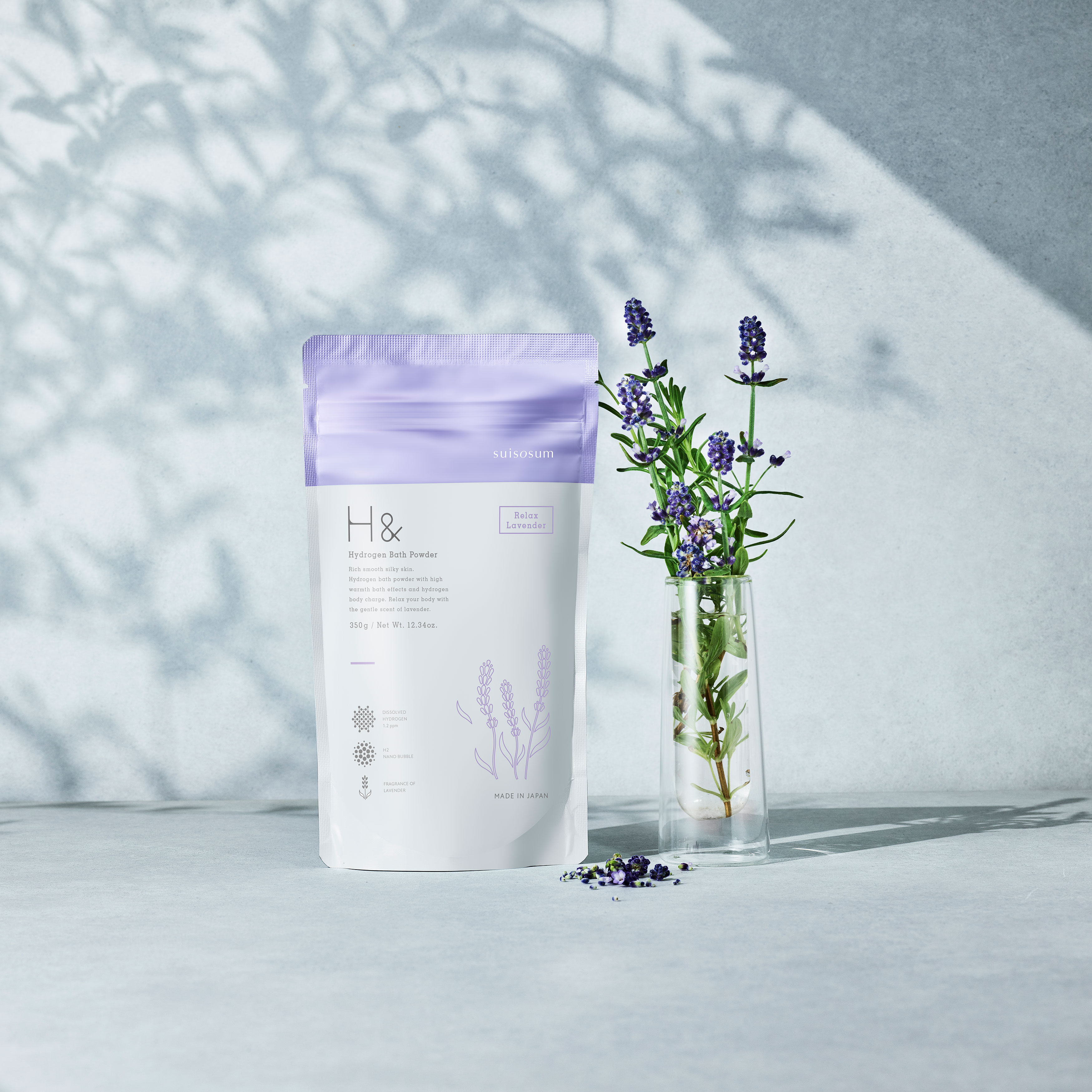 H＆ 〔アッシュアンド〕 水素入浴剤 アロマ【10回分】 お好みの香りをお選びください: リラックスラベンダー