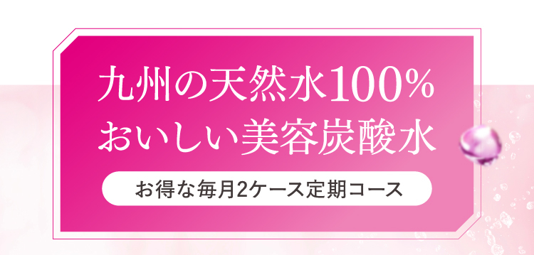 九州の天然水100%おいしい美容炭酸水 お得な毎月2ケース定期コース