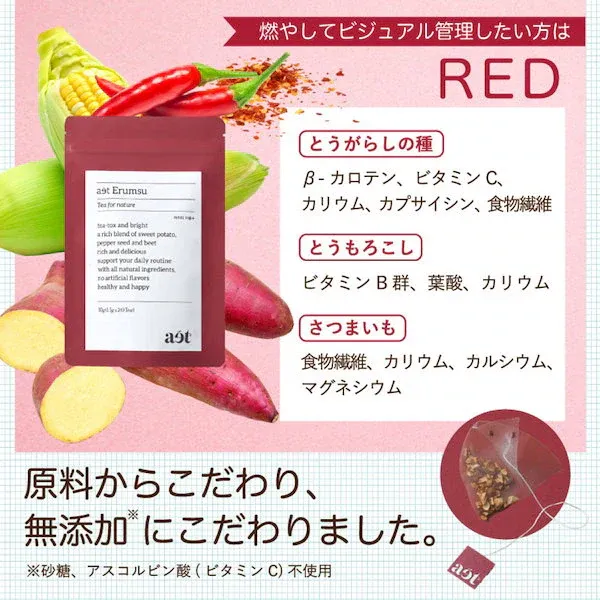 NATURIA 韓国美容茶 燃やすRED
