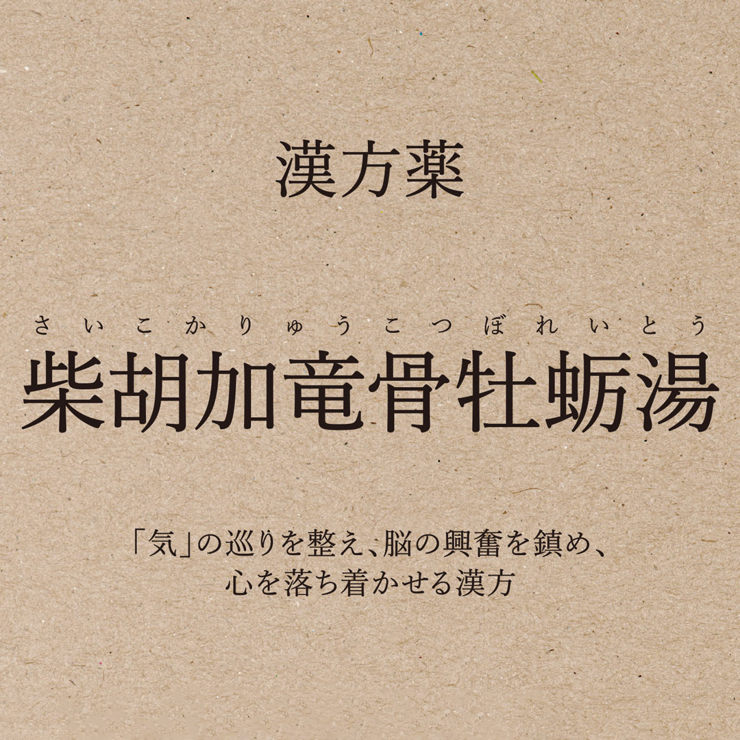 【店舗限定 単品】柴胡加竜骨牡蛎湯（さいこかりゅうこつぼれいとう）＜第２類医薬品＞