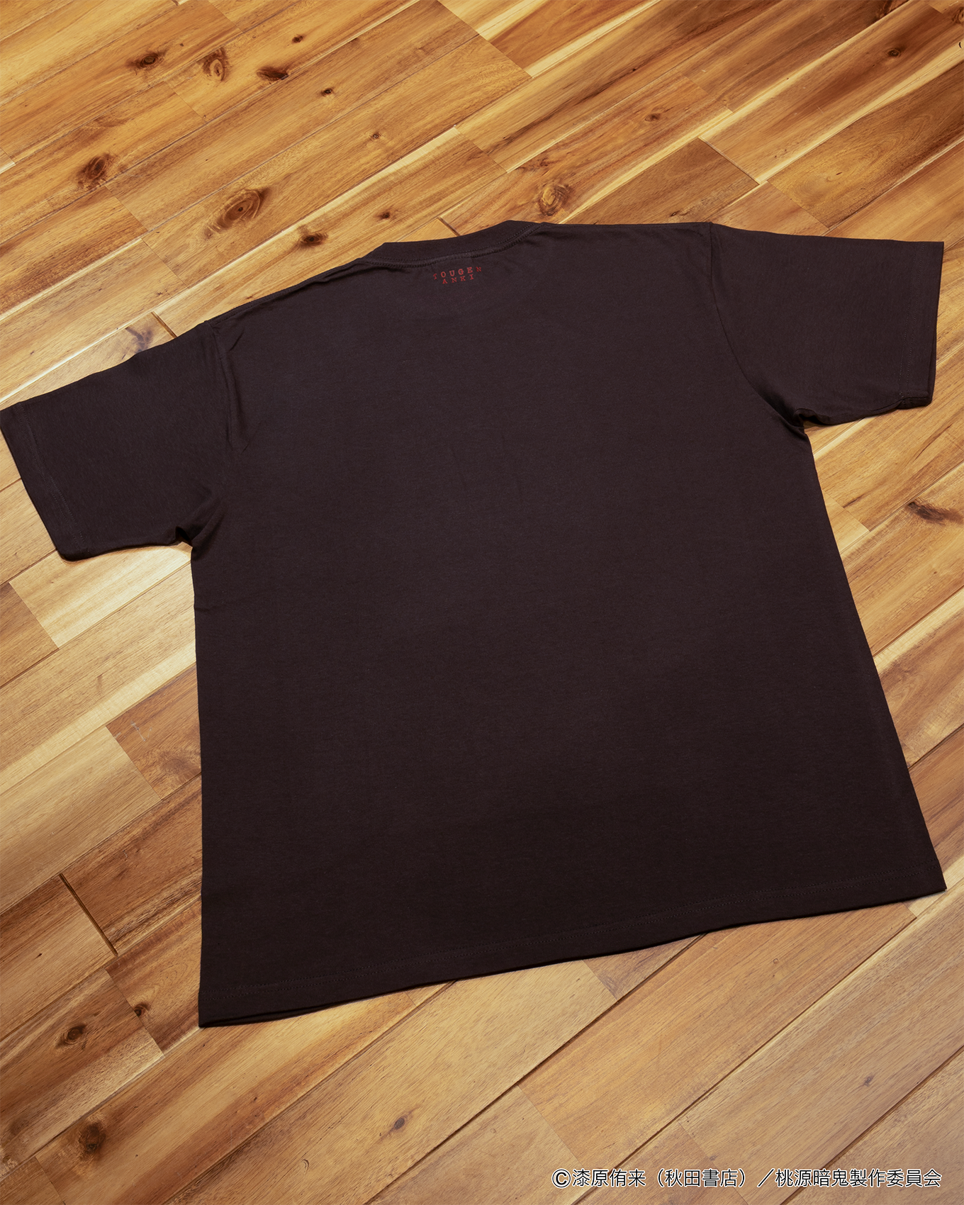 原画アートＴシャツ （桃寺神門）チャコール サイズ: M