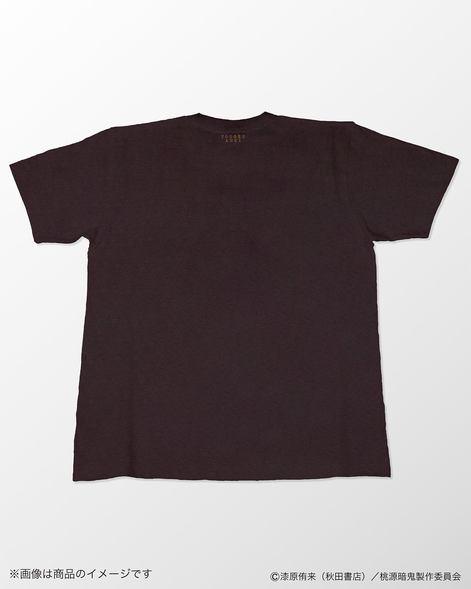 原画アートＴシャツ （桃寺神門）チャコール サイズ: M