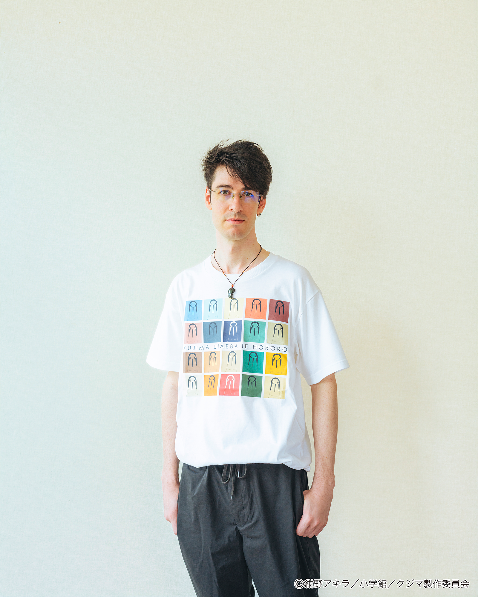 「クジマ歌えば家ほろろ」デザインTシャツ（Cタイプ） サイズ: L