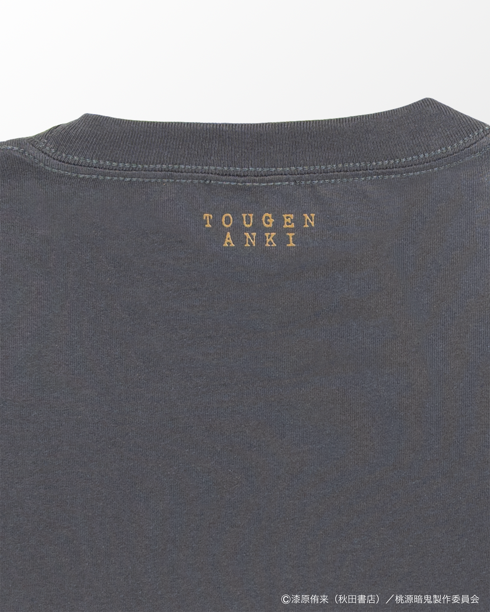 原画アートＴシャツ （桃寺神門）チャコール サイズ: M