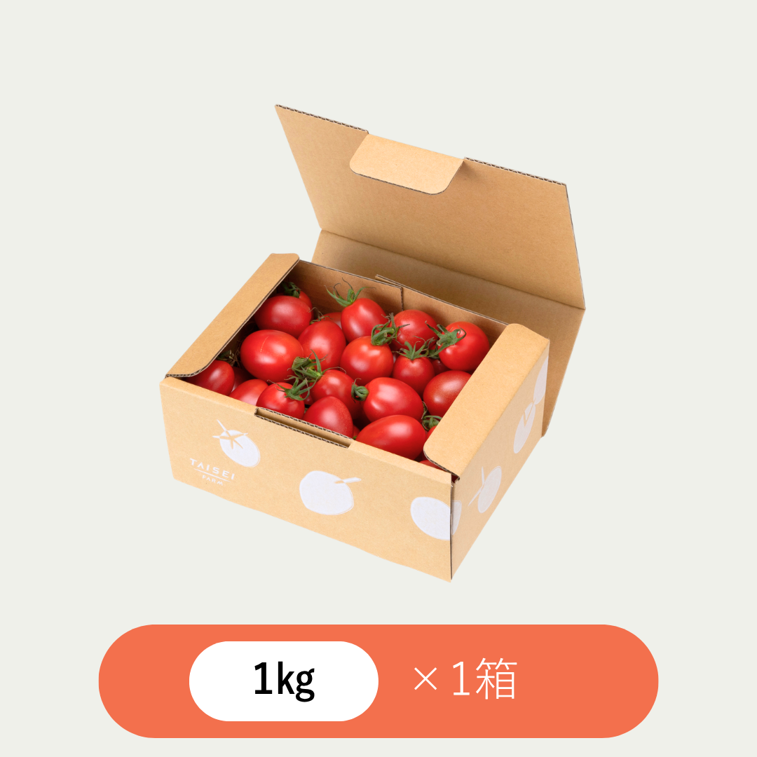 ひりょうやさんのトマト 1㎏ × 1箱