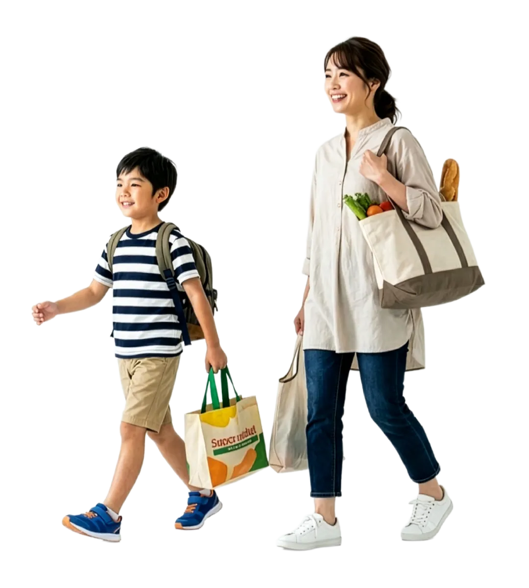 デイリーケアを使う親子