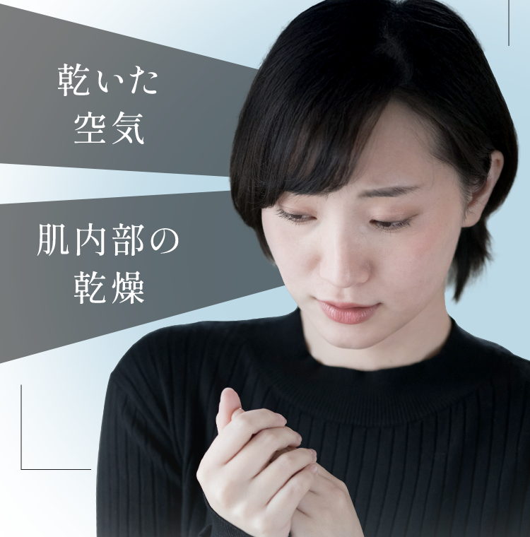 紫外線ダメージ　肌内部の感乾燥