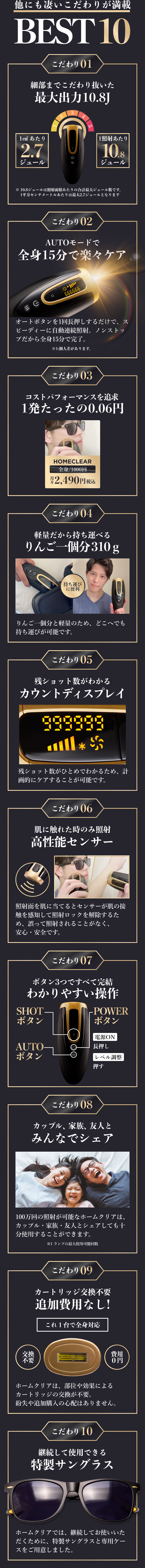 他にもすごいこだわりが満載BEST１０