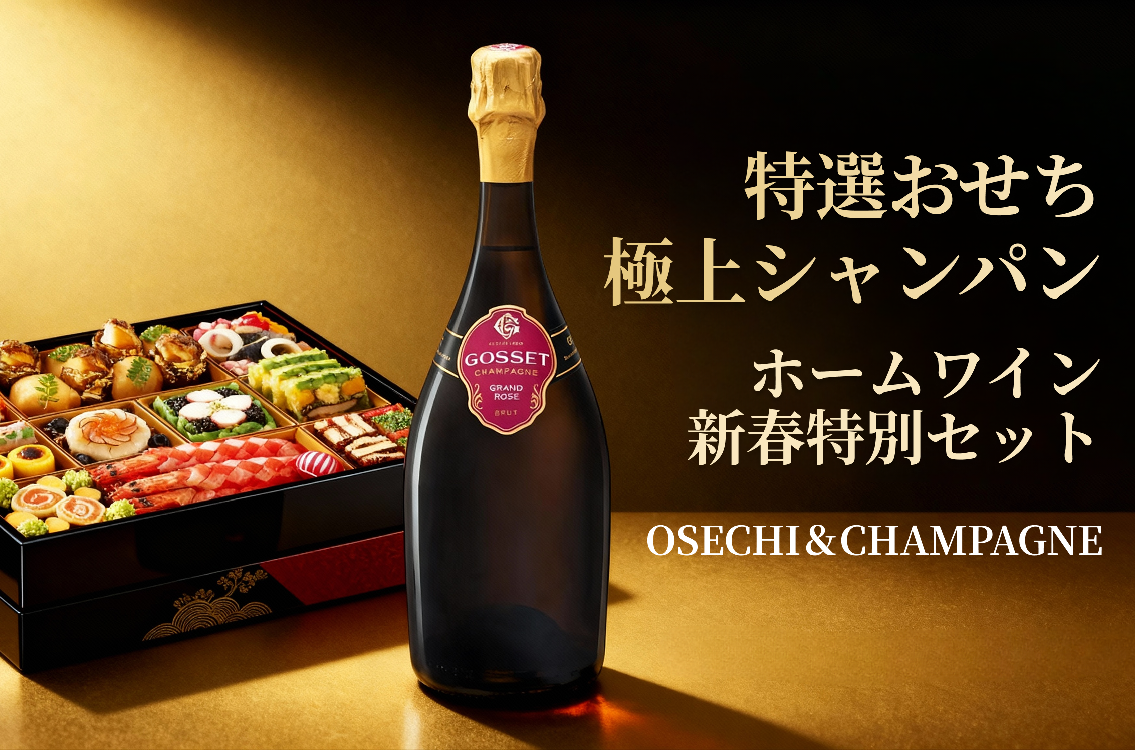 ラ・ロシェル特選おせち料理×極上ロゼシャンパンセット