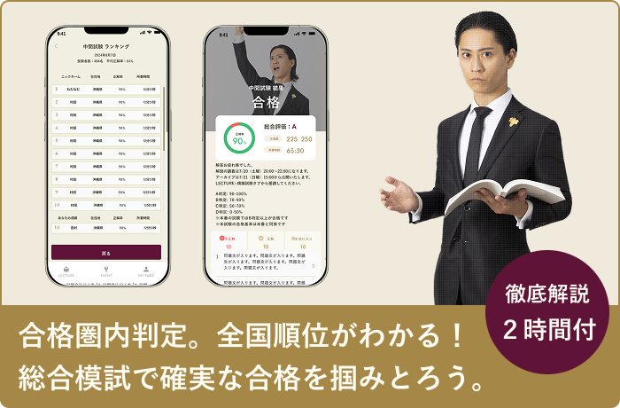 合格圏内判定。全国順位がわかる！総合模試で確実な合格を掴みとろう。