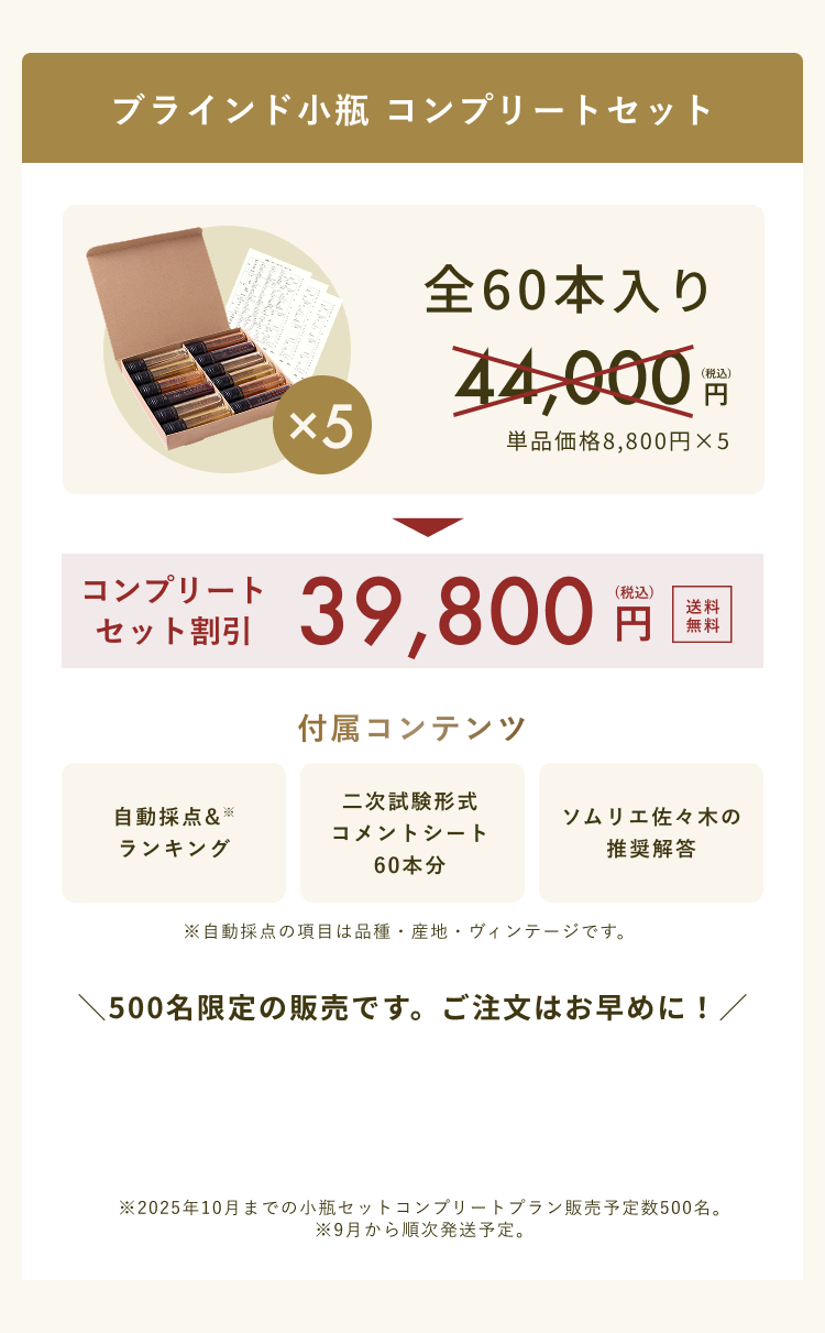 ブラインド小瓶 コンプリートセット