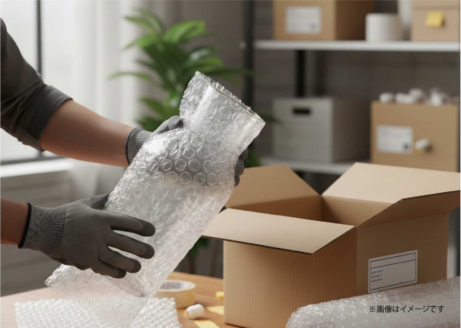 エアキャップ（気泡緩衝材）カット品