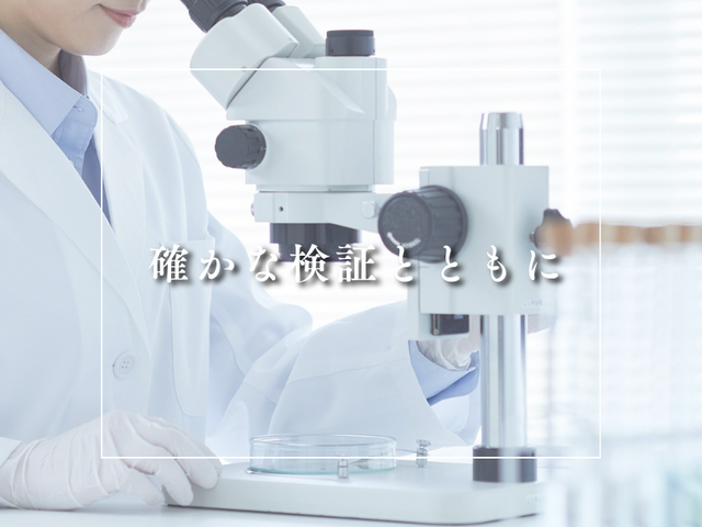 確かな検証とともに