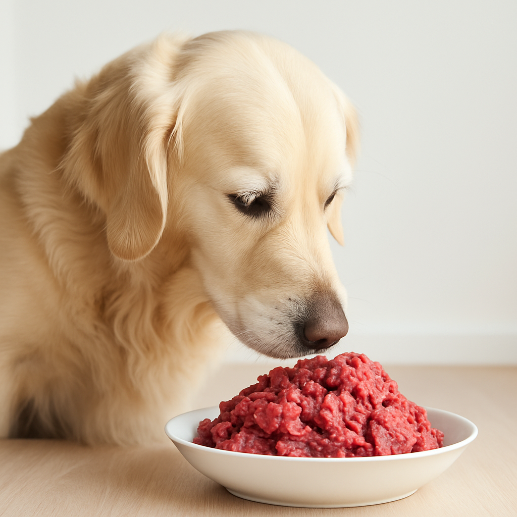 犬が生食で下痢をしたときの原因と対処法