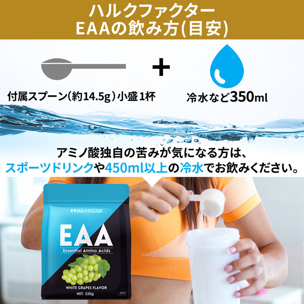 【2袋セット】ハルクファクター EAA 520g×2袋