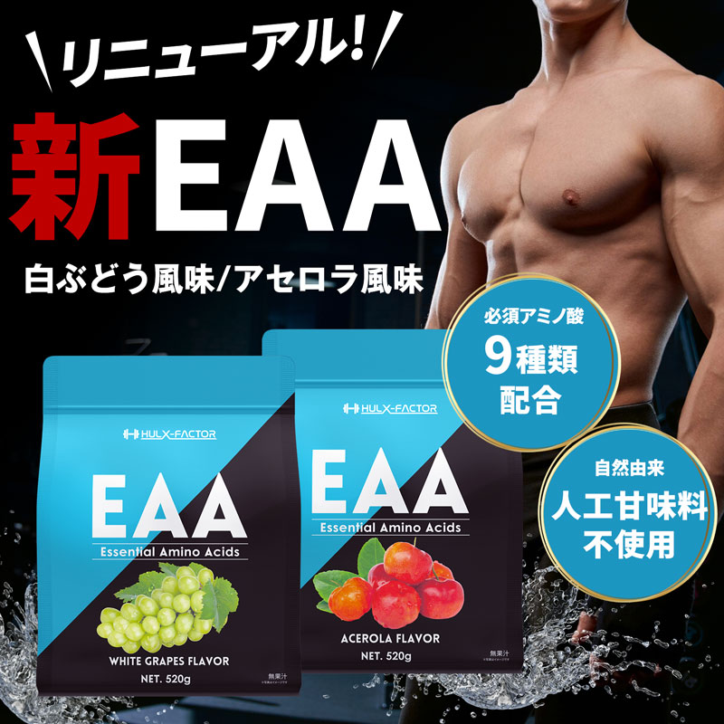 【5袋セット＋1袋プレゼント】ハルクファクター EAA 520g×6袋