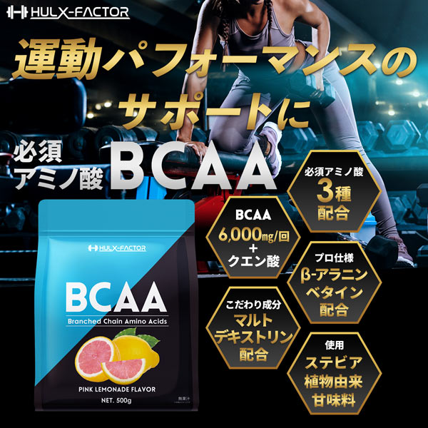 【単発】ハルクファクター BCAA 500g