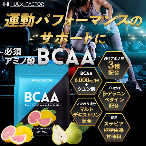 【単発】ハルクファクター BCAA 500g