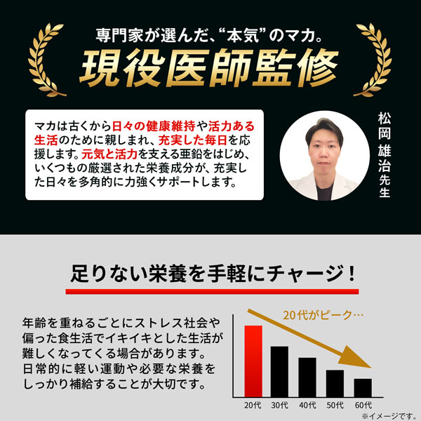 【単発】ハルクファクター 20倍濃縮 マカ 60粒