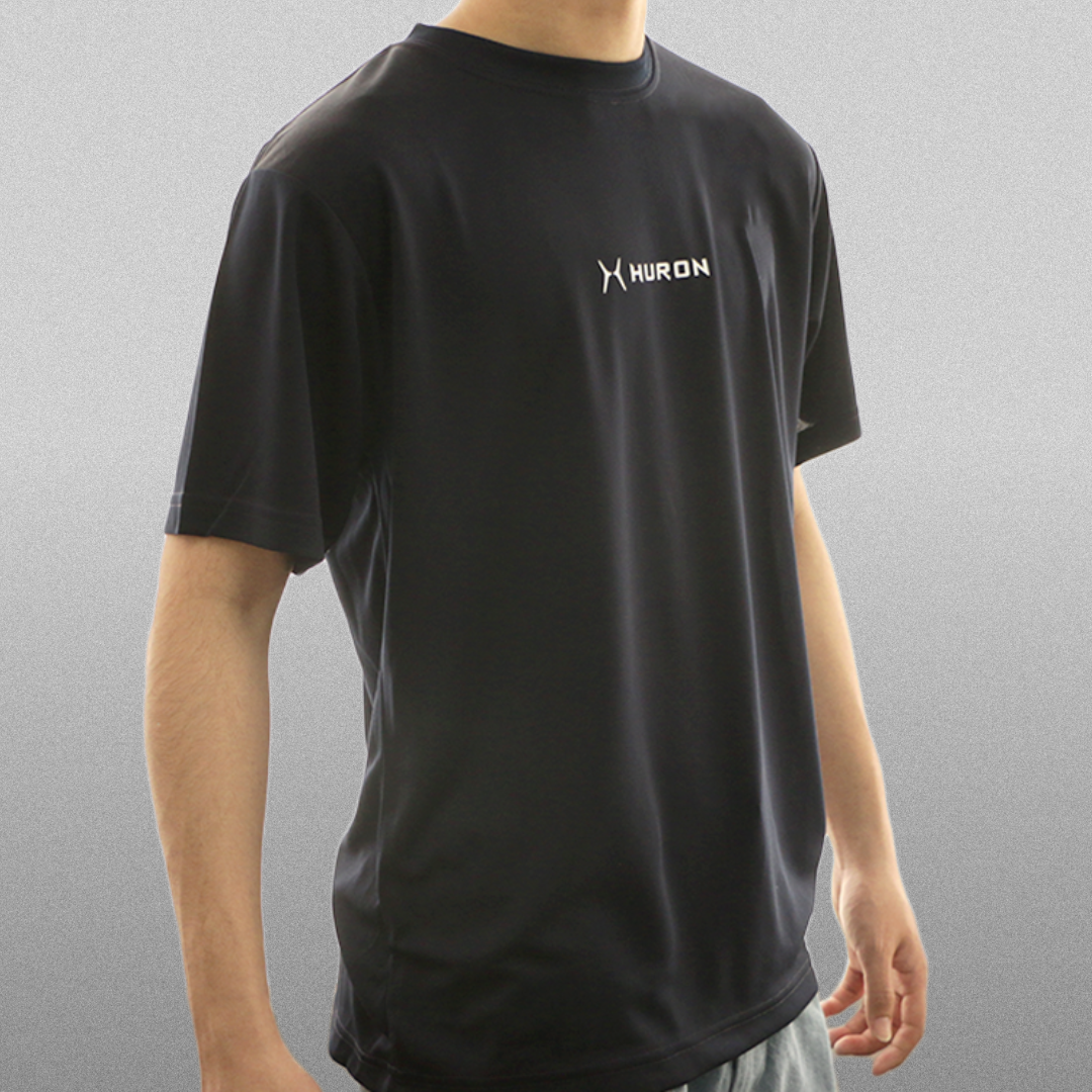 リカバリーウェア HURON（ヒューロン） Tシャツ　 サイズ: ブラックS(身丈65cm)