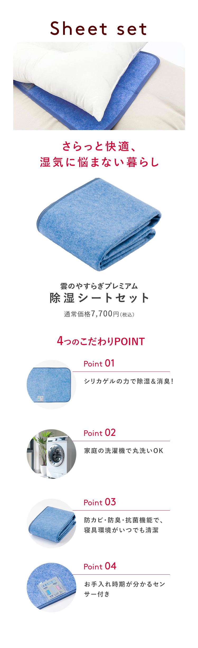 雲のやすらぎプレミアム 除湿シートセット