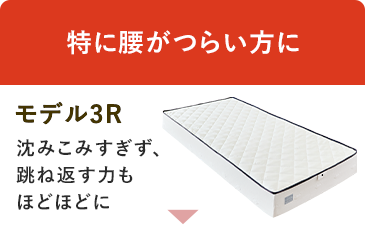 特に腰がつらい方に