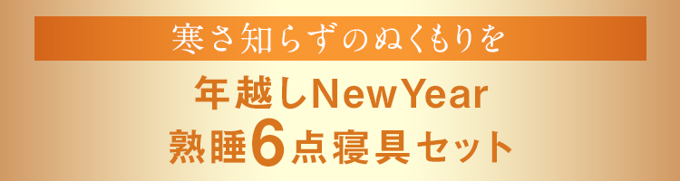 寒さ知らずのぬくもりを年越しNewYear熟睡6点寝具セット
