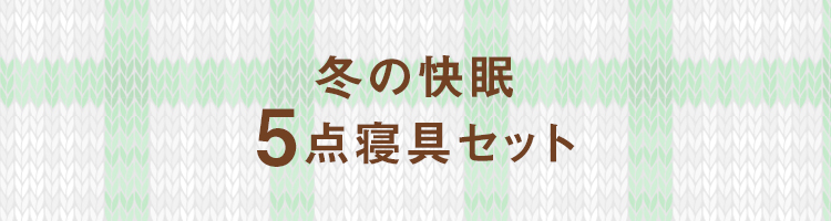冬の快眠5点寝具セット