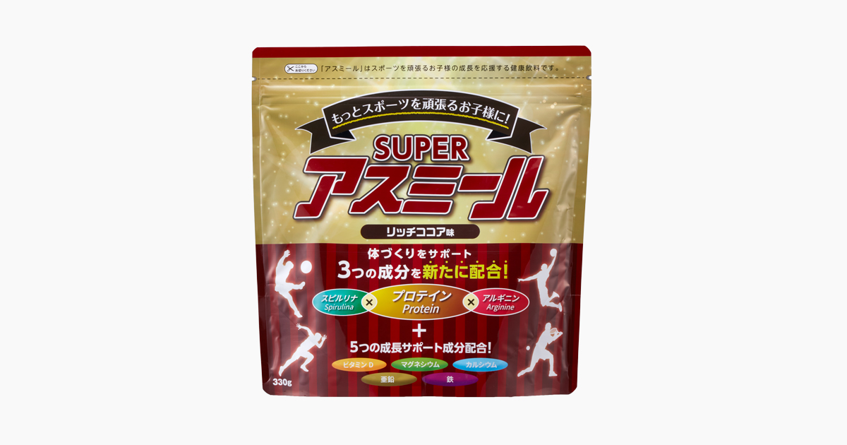 ルリ　スーパーアスミール　6袋 楽天市場】【公式】 成長期栄養飲料 Superアスミール リッチ