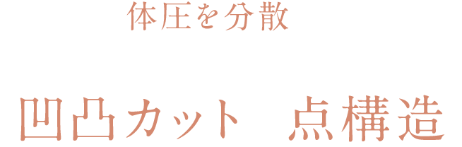 凹凸カット×点構造