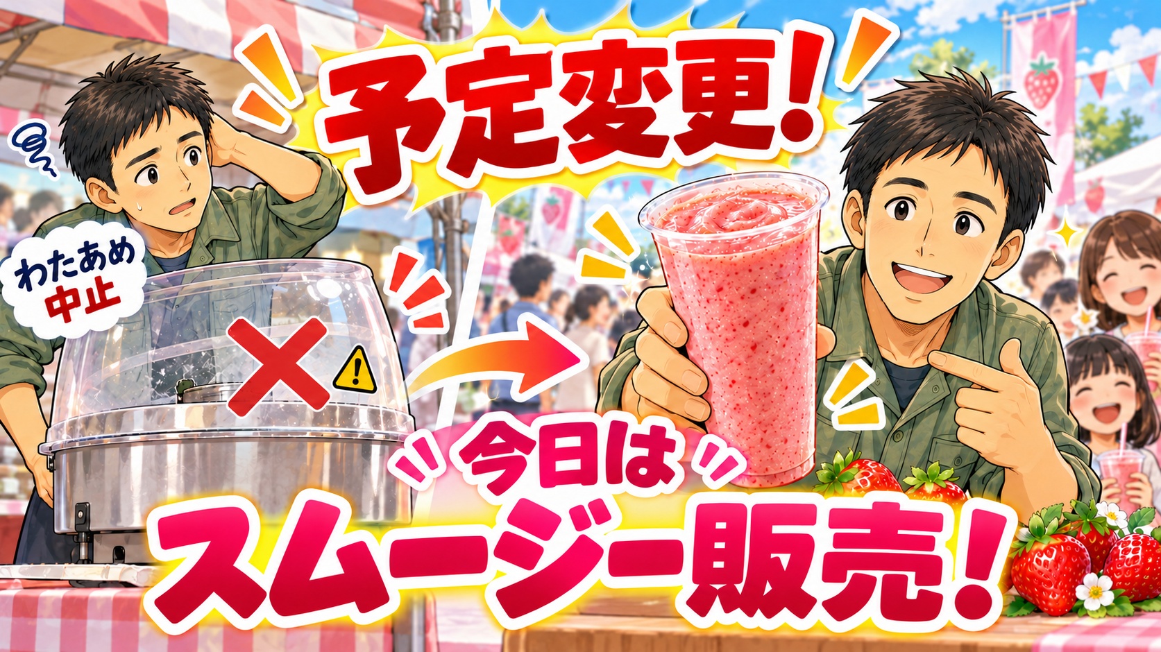 「スムージーないの？」の声で予定変更（笑）酒まつり2日目はメニューを変えて挑みます