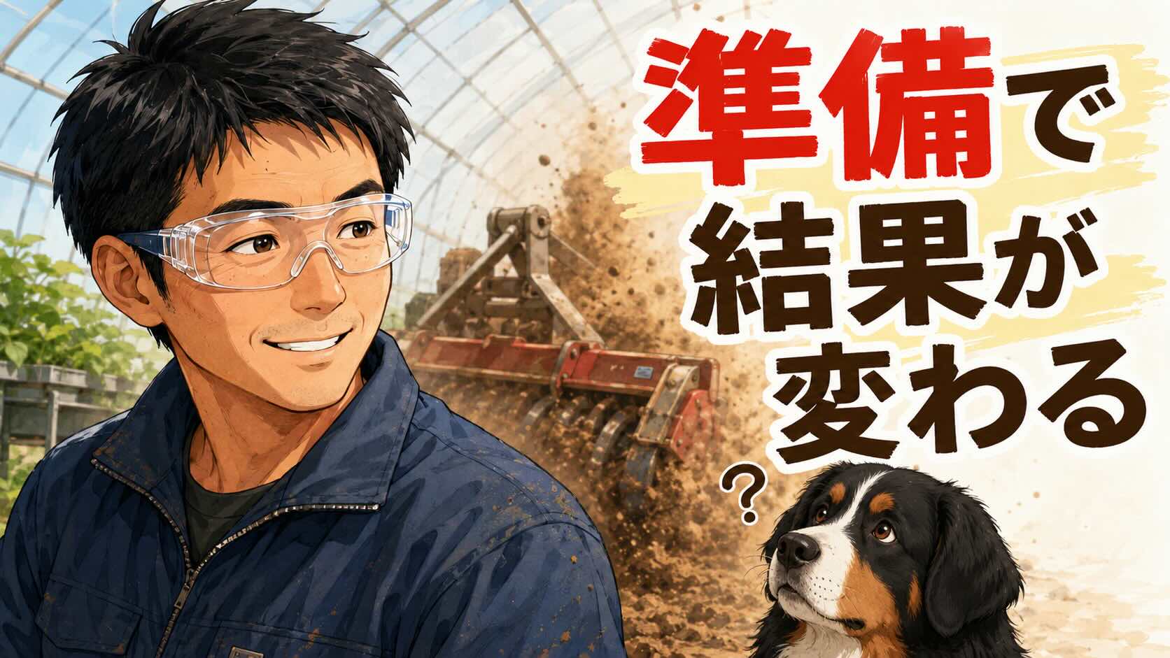 仕事は始める前から決まっている。ゴーグル一つで変わった土ほぐしと「準備」で成果が変わる理由