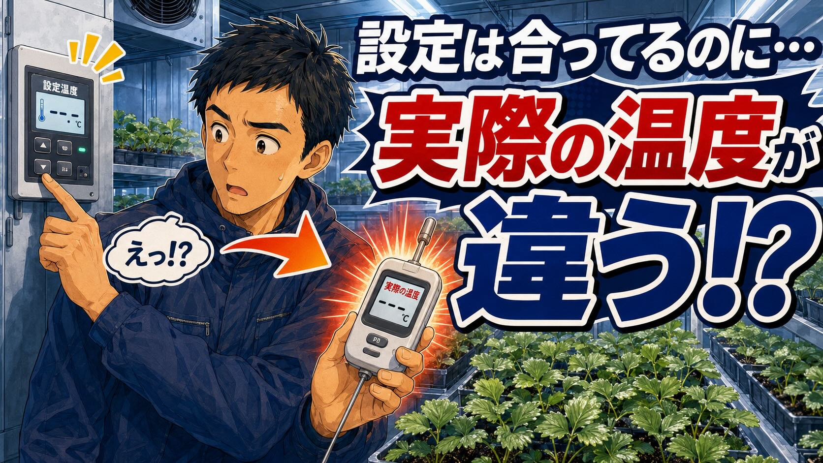 「設定したから大丈夫」は危ない。いちご苗の温度チェックから考えた、失敗が少ない人の仕事の進め方