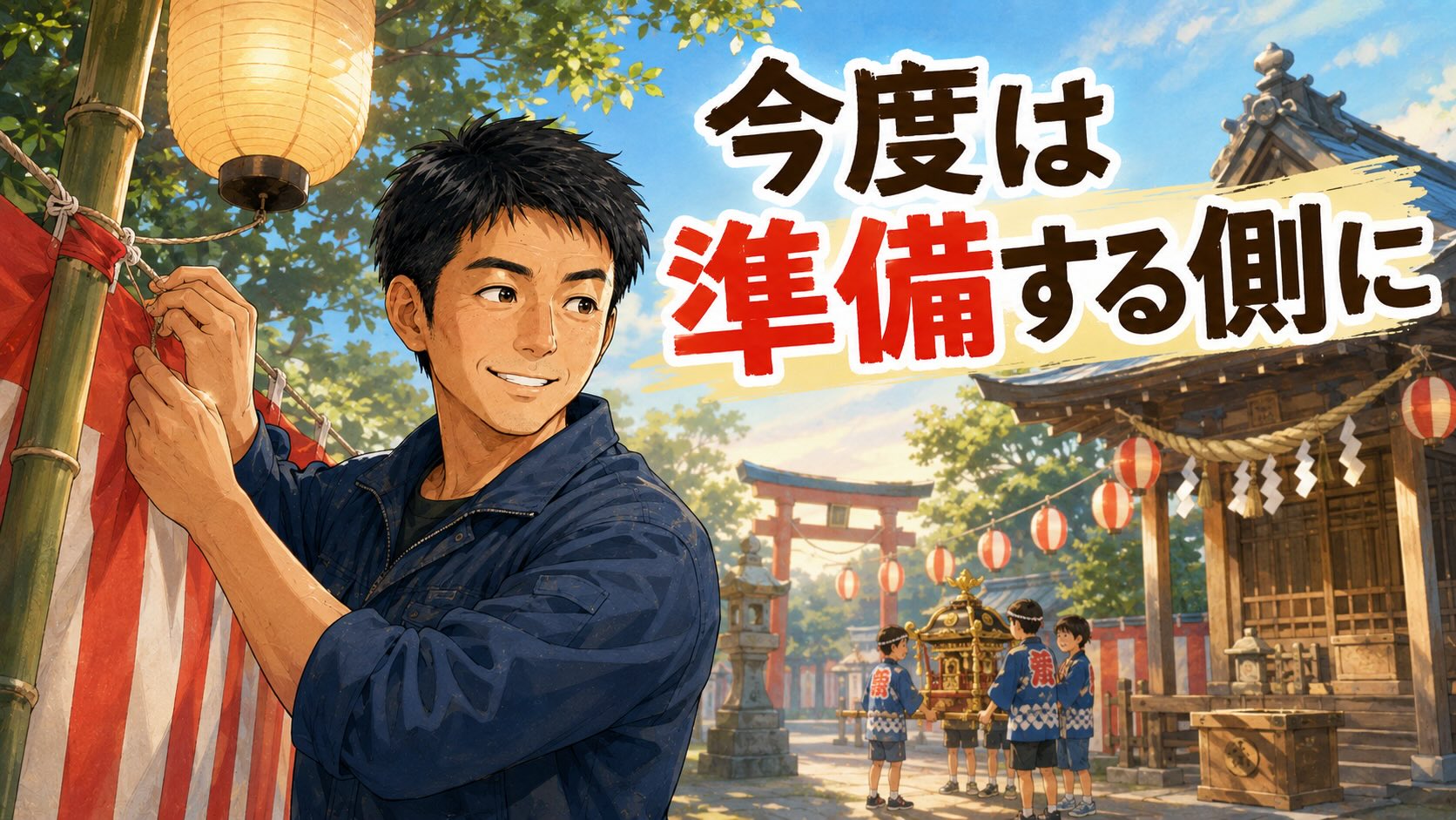朝5時、神社の夏祭り準備へ。日本人が神様を大切にしてきた理由を考えた