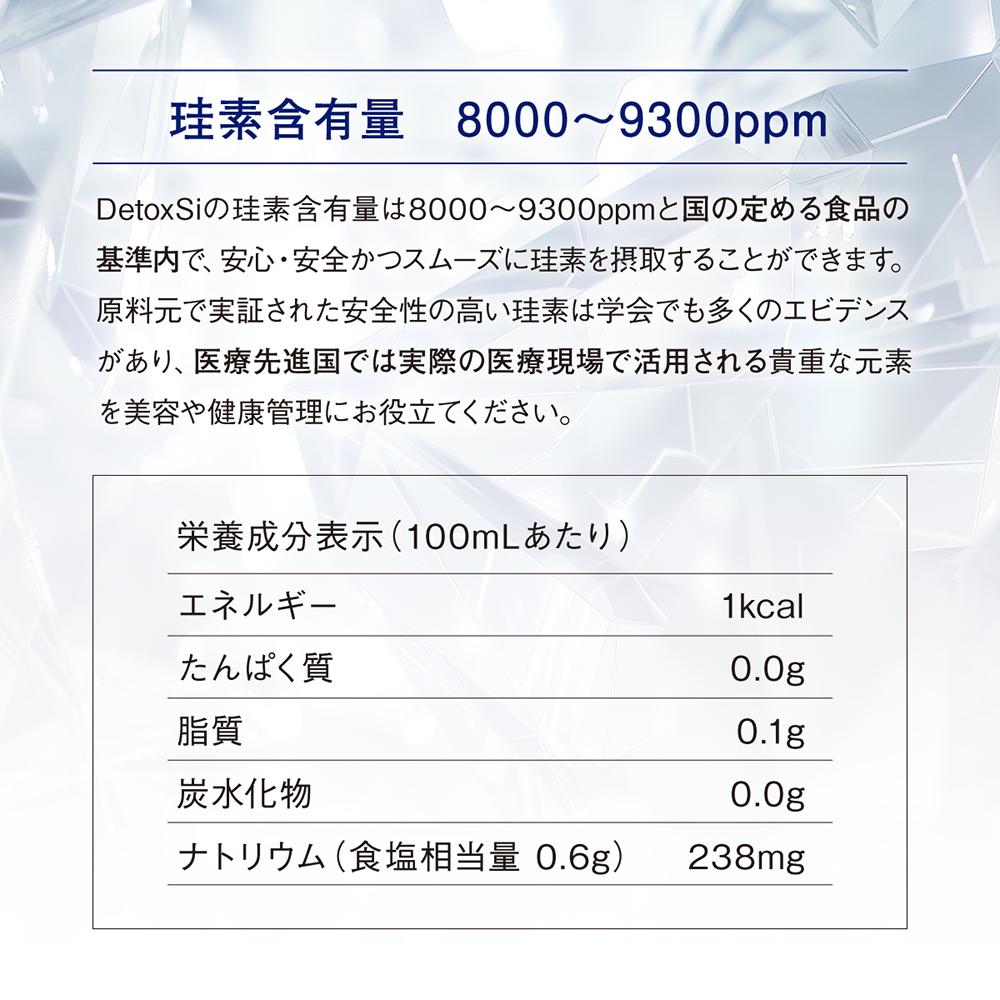 デトクシー 【120mL 水溶性珪素濃縮溶液】