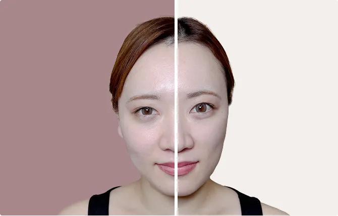 使用前後の比較