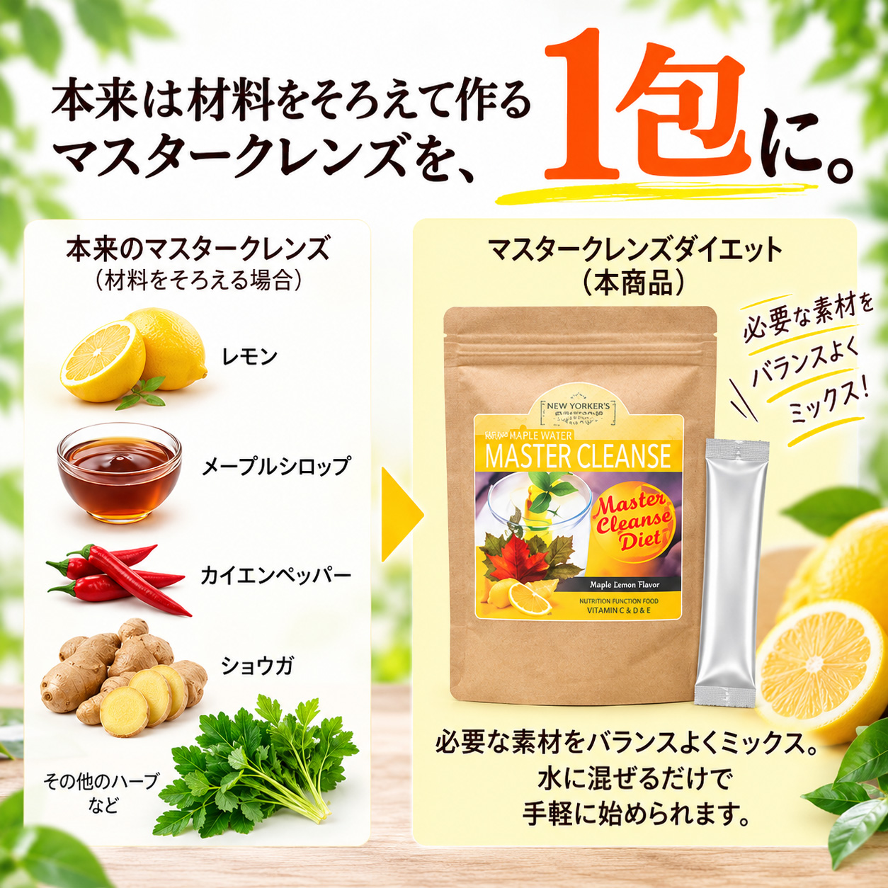 【定期】マスタークレンズダイエット