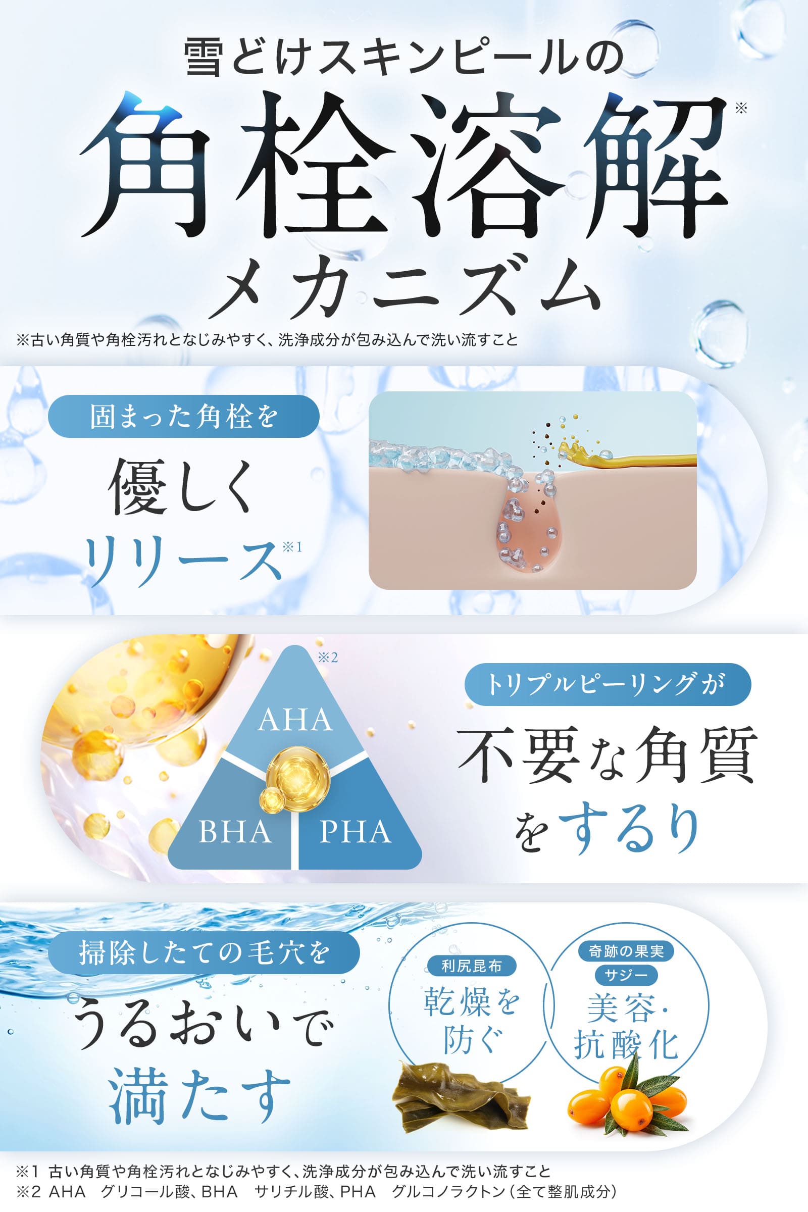 北海道雪どけスキンピール 40ml