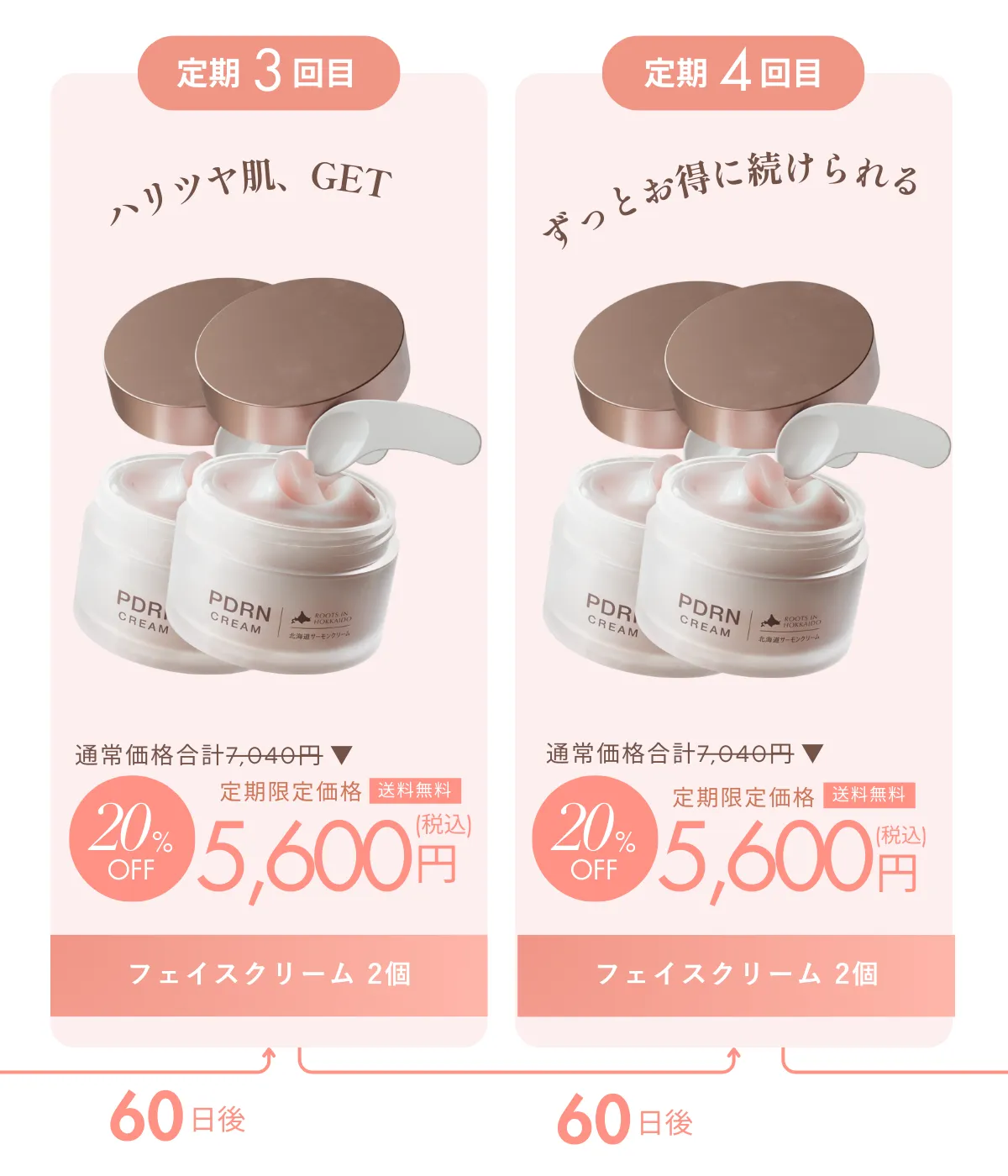 定期サイクル 3回目と4回目