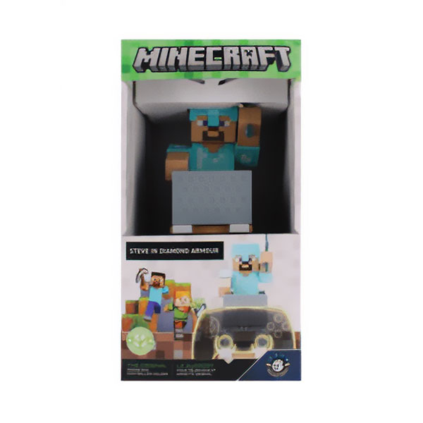 Minecraft - ”スティーブ” R.E.S.Tダイヤモンドアーマー ケーブルガイズ コントローラ＆スマホスタンド 1個