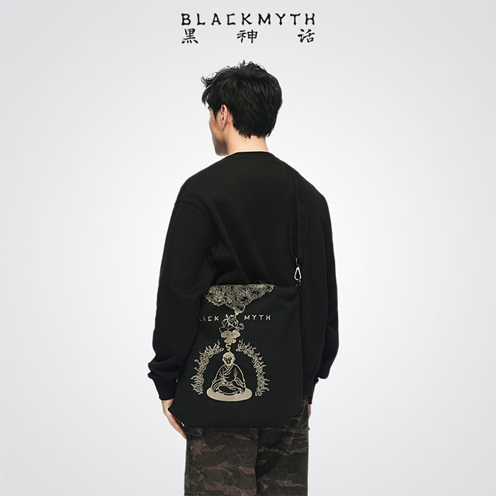 黒神話：悟空 ”Inner Peace” 瞑想の天命人 キャンバストート 1個