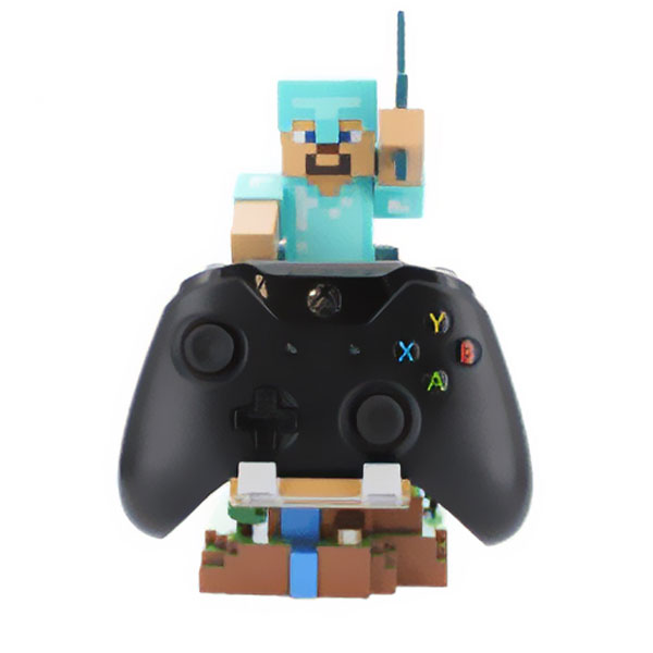 Minecraft - ”スティーブ” R.E.S.Tダイヤモンドアーマー ケーブルガイズ コントローラ＆スマホスタンド 1個