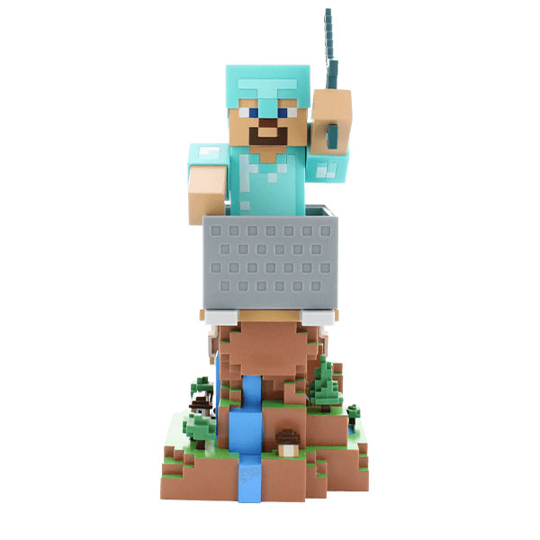 Minecraft - ”スティーブ” R.E.S.Tダイヤモンドアーマー ケーブルガイズ コントローラ＆スマホスタンド 1個
