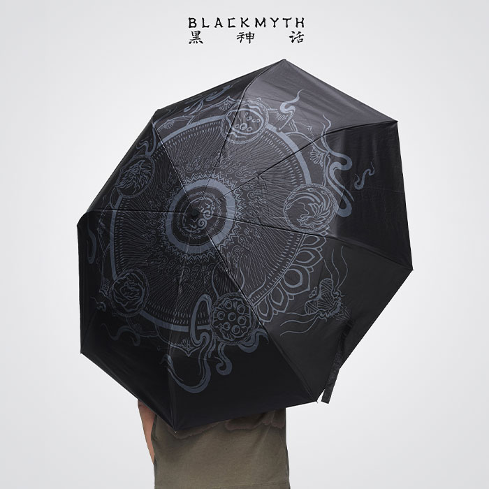 黒神話：悟空 ”The Six Roots”六根 晴雨兼用折りたたみ傘 1本