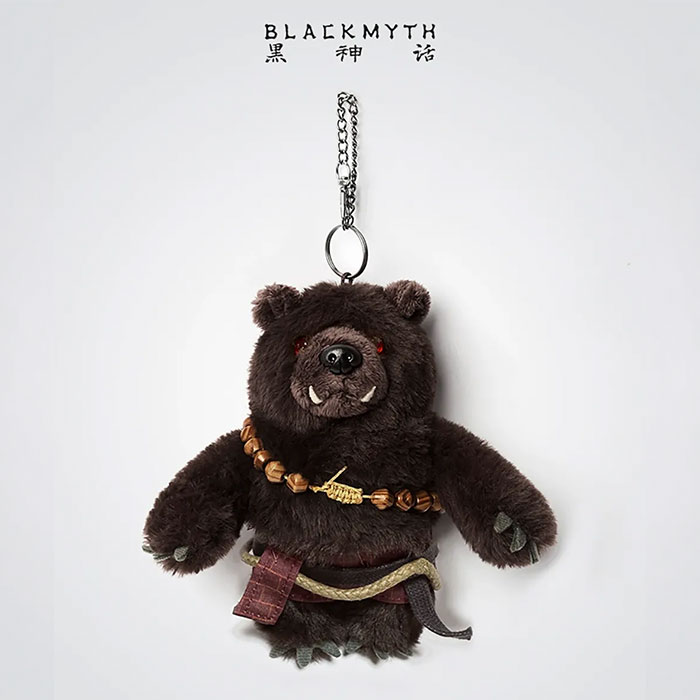黒神話：悟空 ”Black Bear Guai” ぬいぐるみマスコット 黒熊精 1体