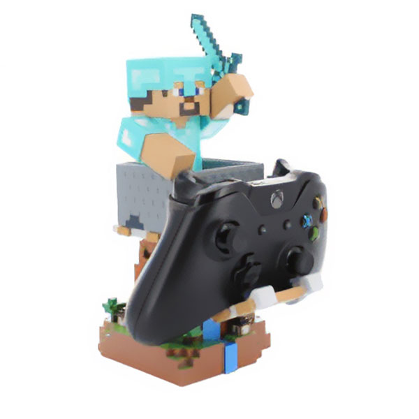Minecraft - ”スティーブ” R.E.S.Tダイヤモンドアーマー ケーブルガイズ コントローラ＆スマホスタンド 1個