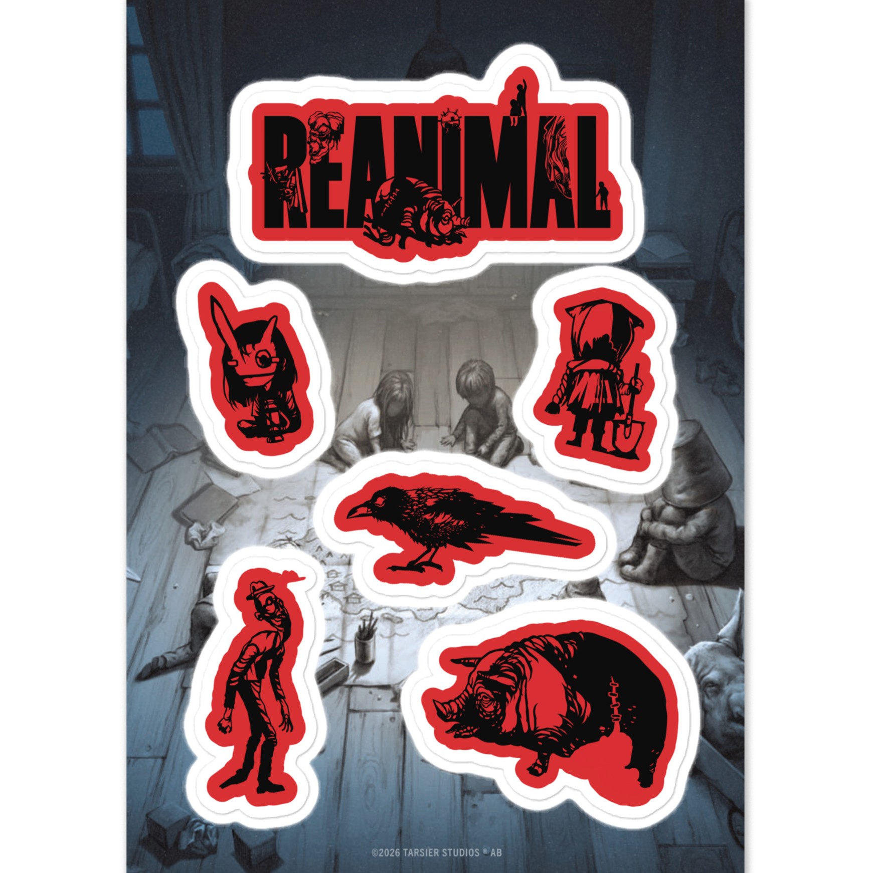 REANIMAL(リアニマル） プレミアム・ステッカーシート 1枚