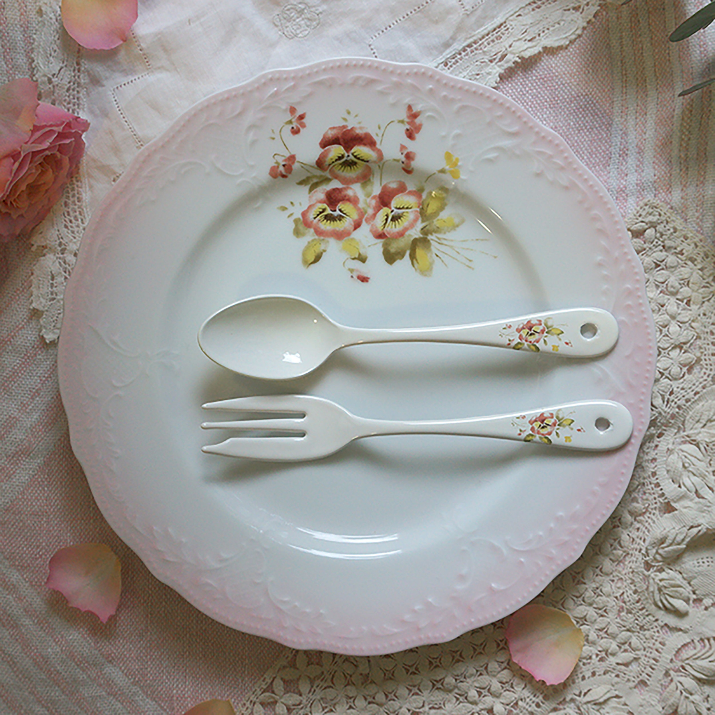 パンジー　ティースプーン / ケーキフォーク