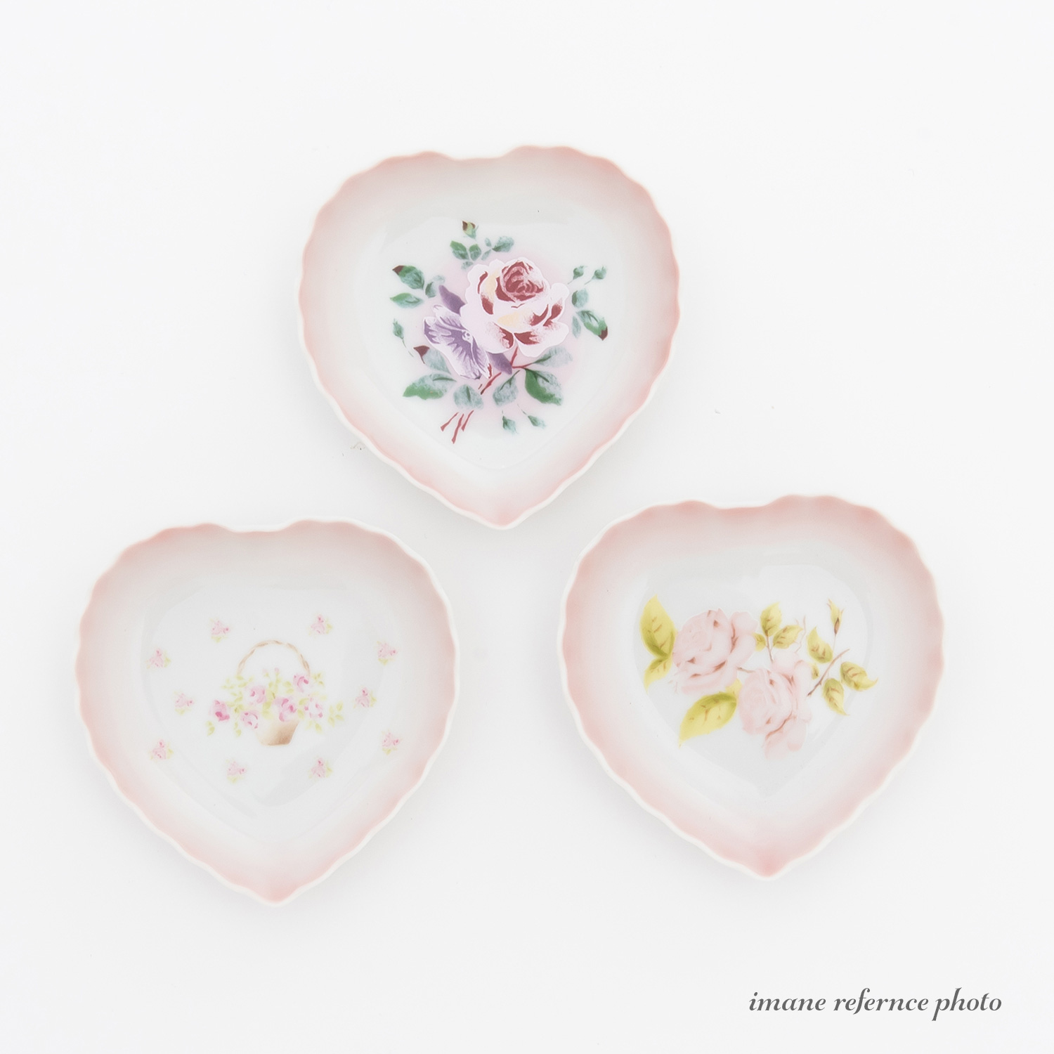 ローズバスケット　ハートアクセサリートレイ