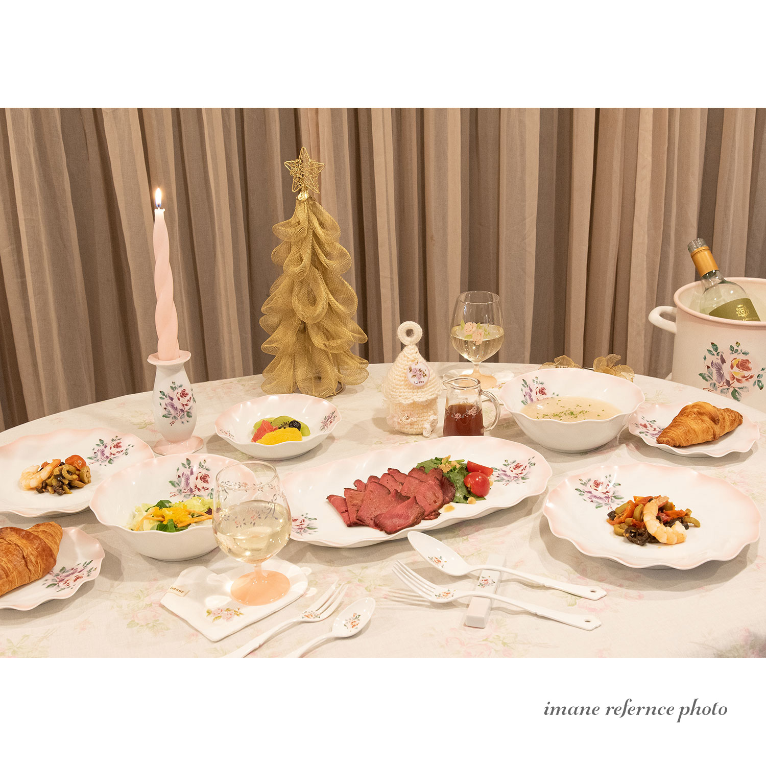 プリンセスローズ　プレート14cm